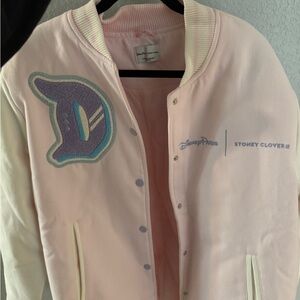 Stoney Clover Lane Light Pink Varsity Jacket